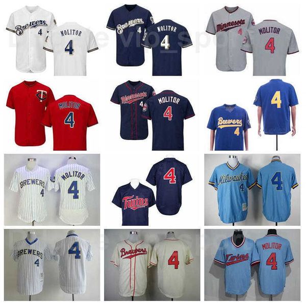 men retire 1948 baseball vintage 4 paul molitor jersey pinstripe white beige navy blue team all stitched pullover flexbase retro good, Black
men retire 1948 baseball vintage 4 paul molitor jersey pinstripe white beige navy blue team all stitched pullover flexbase retro good, Black