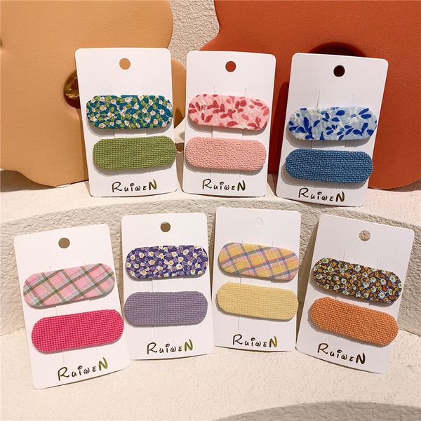2021 new korean fashion sweet princess girl oval hairpins fresh simple floral plaid fabric children's bb clip hair accessories, Slivery;white
2021 new korean fashion sweet princess girl oval hairpins fresh simple floral plaid fabric children's bb clip hair accessories, Slivery;white