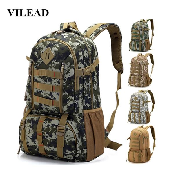vilead 50l waterproof outdoor camouflage tactical bag large capacity shoulder travel backpack military camping hiking bags
vilead 50l waterproof outdoor camouflage tactical bag large capacity shoulder travel backpack military camping hiking bags