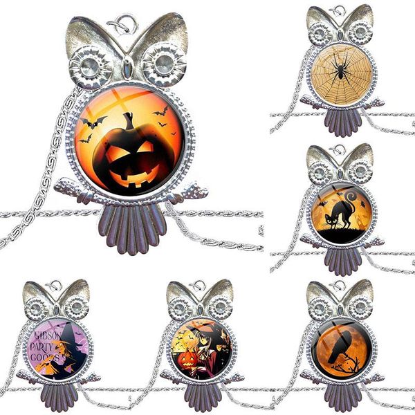 for gift fashion glass cabochon pendant necklace plated statement jewelry vintage bat cat witch necklaces, Silver
for gift fashion glass cabochon pendant necklace plated statement jewelry vintage bat cat witch necklaces, Silver