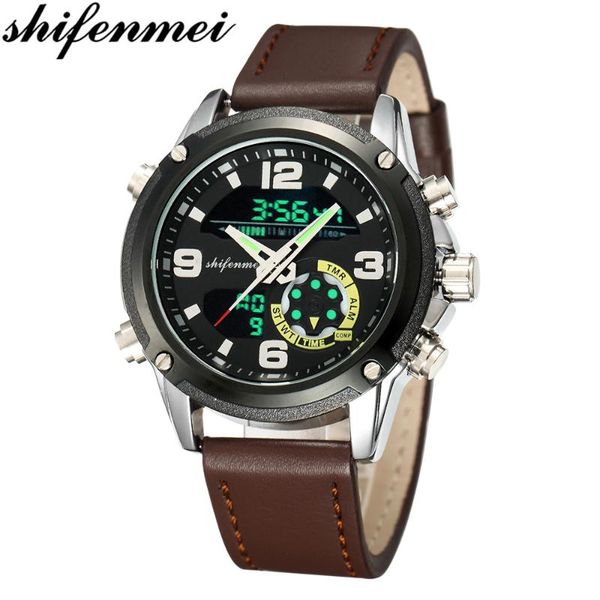 wristwatches mens quartz watches led digital watch business sports men 5bar waterproof fashion casual men's, Slivery;brown
wristwatches mens quartz watches led digital watch business sports men 5bar waterproof fashion casual men's, Slivery;brown