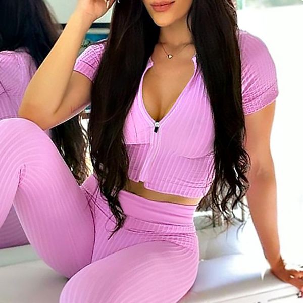 yoga outfit seamless women shirts zipper tight t-shirts fitness short sleeve crop high-stretch sports wear womens clothing
yoga outfit seamless women shirts zipper tight t-shirts fitness short sleeve crop high-stretch sports wear womens clothing