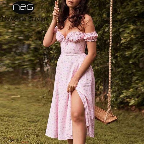 newasia pink floral midi dress women off shoulder ruffles long dresses summer strapless side split print dress beach dress 210331, Black;gray
newasia pink floral midi dress women off shoulder ruffles long dresses summer strapless side split print dress beach dress 210331, Black;gray