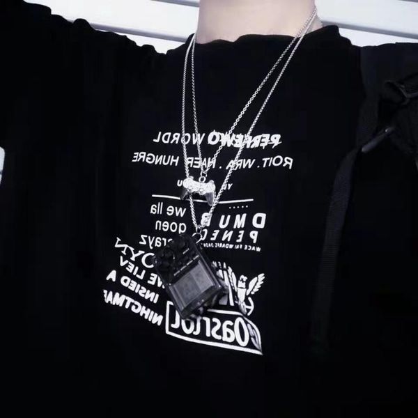pendant necklaces retro transparent mini game console hip hop hipster necklace male and female couples local cool disco birthday gift tren, Silver
pendant necklaces retro transparent mini game console hip hop hipster necklace male and female couples local cool disco birthday gift tren, Silver