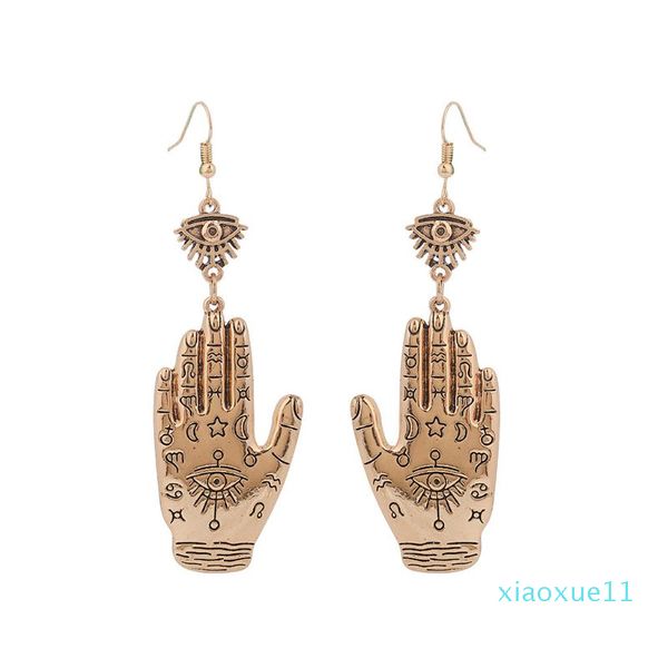 vintage evil eye hasma fatima hand lucky hook drop earrings pierced all saints' day religious fashion jewelry, Silver
vintage evil eye hasma fatima hand lucky hook drop earrings pierced all saints' day religious fashion jewelry, Silver