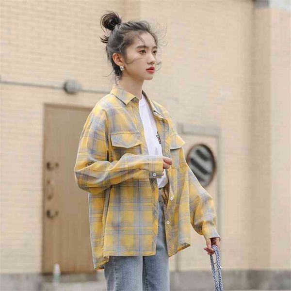 spring vintage shirt female oversize women long sleeve girls blouse plus size plaid blouses femme blusas 210423, White
spring vintage shirt female oversize women long sleeve girls blouse plus size plaid blouses femme blusas 210423, White