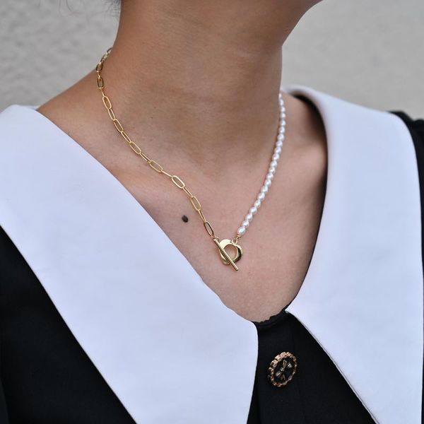 chokers vintage freshwater pearl necklace for women fashion heart clasp gold plated copper 2021 trend choker sweater chain jewelry gift, Golden;silver
chokers vintage freshwater pearl necklace for women fashion heart clasp gold plated copper 2021 trend choker sweater chain jewelry gift, Golden;silver