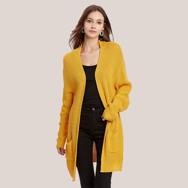 women's knits & tees jiali spring autumn sweater women cardigan v-neck mid-length loose knitted coat casual fashion ladies clothing, White
women's knits & tees jiali spring autumn sweater women cardigan v-neck mid-length loose knitted coat casual fashion ladies clothing, White