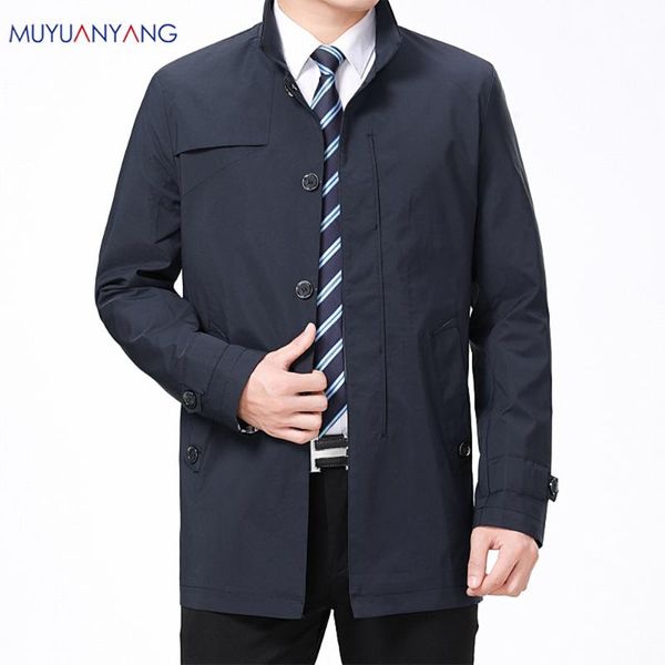 men's trench coats mu yuan yang autumn single breasted male jackets turn-down collar casual mens middle-aged solid zipper, Tan;black
men's trench coats mu yuan yang autumn single breasted male jackets turn-down collar casual mens middle-aged solid zipper, Tan;black