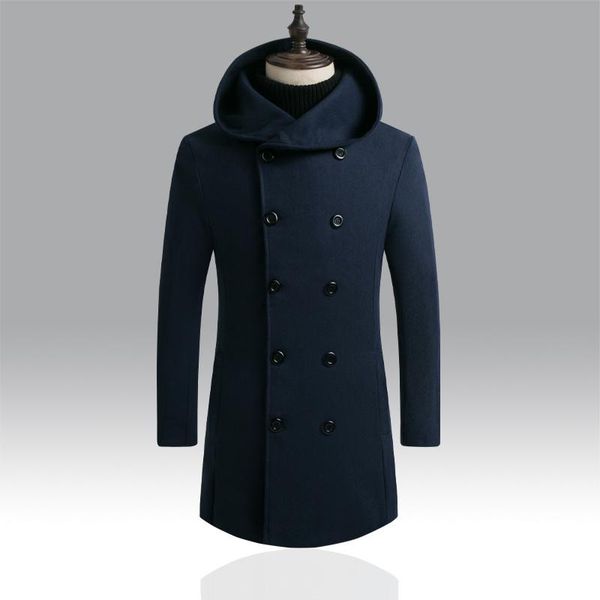 men's wool & blends custom made navy houndstooth winter double breasted full woollen formal overcoat herringbone jacket men trench coat, Black
men's wool & blends custom made navy houndstooth winter double breasted full woollen formal overcoat herringbone jacket men trench coat, Black