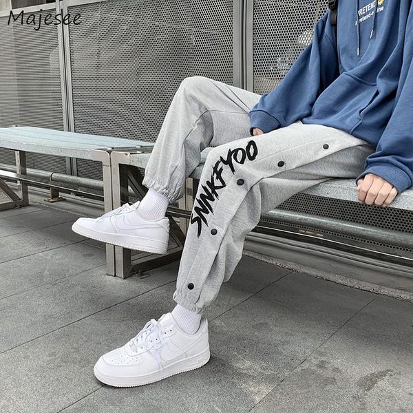 men's pants high street letter casual pencil men side buttons harajuku ins handsome teenager hip- bundle trousers ankle-length, Black
men's pants high street letter casual pencil men side buttons harajuku ins handsome teenager hip- bundle trousers ankle-length, Black