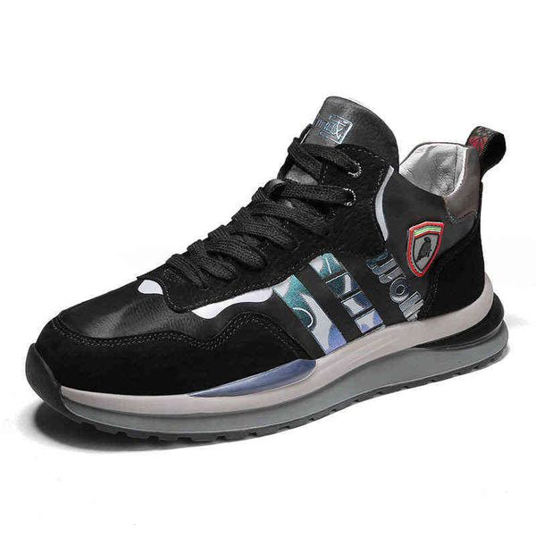 autumn and winter medium high casual board shoes increased leather net red men's frosted martin boots forrest gump, Black
autumn and winter medium high casual board shoes increased leather net red men's frosted martin boots forrest gump, Black