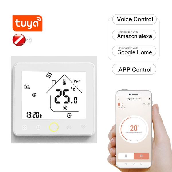 smart home control tuya wifi thermostat programmable temperature controller for water floor heating app voice gateway intelligent
smart home control tuya wifi thermostat programmable temperature controller for water floor heating app voice gateway intelligent