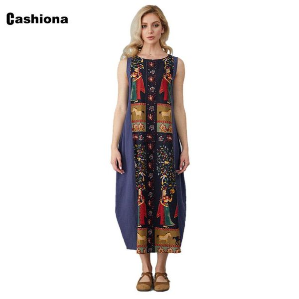 women plus size long dress 2021 casual summer sleeveless vintage party round neck lady maxi european vestidos dresses, Black;gray
women plus size long dress 2021 casual summer sleeveless vintage party round neck lady maxi european vestidos dresses, Black;gray