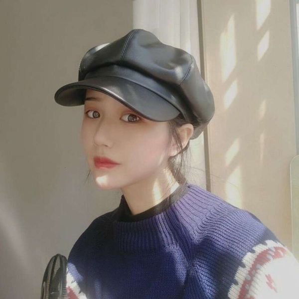 ball caps black net red pu leather octagonal hat female duck tongue korean fashion autumn winter versatile beret, Blue;gray
ball caps black net red pu leather octagonal hat female duck tongue korean fashion autumn winter versatile beret, Blue;gray