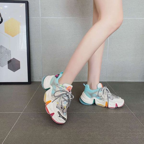 new casual shoes 2021 spring mesh leisure women's thick soled rainbow daddy breathable sports xtww 1 wh58, Black
new casual shoes 2021 spring mesh leisure women's thick soled rainbow daddy breathable sports xtww 1 wh58, Black