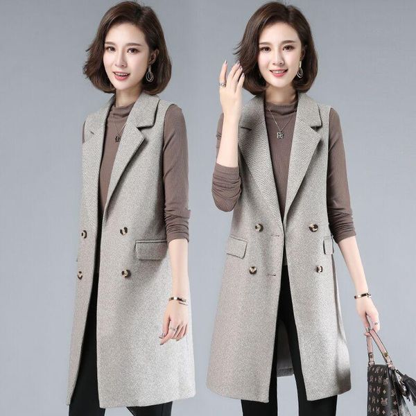women's vests autumn winter korean fashion vest women temperament single-breasted turndown collar sleeveless woolen jacket waistcoat y2, Black;white
women's vests autumn winter korean fashion vest women temperament single-breasted turndown collar sleeveless woolen jacket waistcoat y2, Black;white