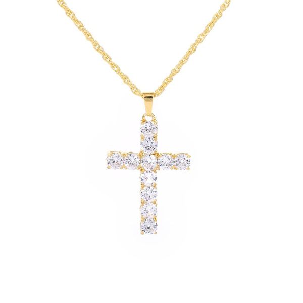 pendant necklaces explosive european and american hip hop zircon cross necklace personality trend couple, Silver
pendant necklaces explosive european and american hip hop zircon cross necklace personality trend couple, Silver