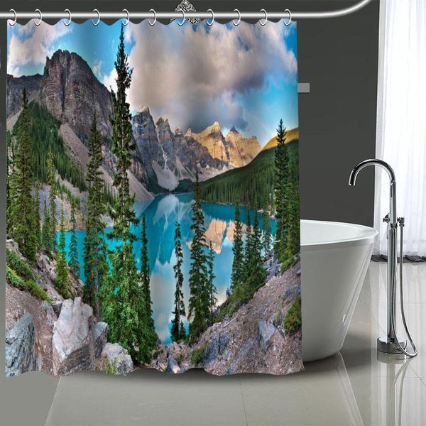 shower curtains custom landscape mountains lake bath products bathroom decor waterproof polyester with 12 pcs hooks
shower curtains custom landscape mountains lake bath products bathroom decor waterproof polyester with 12 pcs hooks