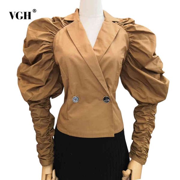 vgh elegant patchwork blouse for women v neck ruched puff long sleeve casual loose blouses female fashion clothing new tide 210421, White
vgh elegant patchwork blouse for women v neck ruched puff long sleeve casual loose blouses female fashion clothing new tide 210421, White