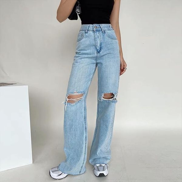 Ripped Jeans High Waisted Women Pants Straight Leg Spring Summer Baggy Vaqueros Mujer Mom Denim Boyfriend Streetwear Casual, Black;white
Ripped Jeans High Waisted Women Pants Straight Leg Spring Summer Baggy Vaqueros Mujer Mom Denim Boyfriend Streetwear Casual, Black;white