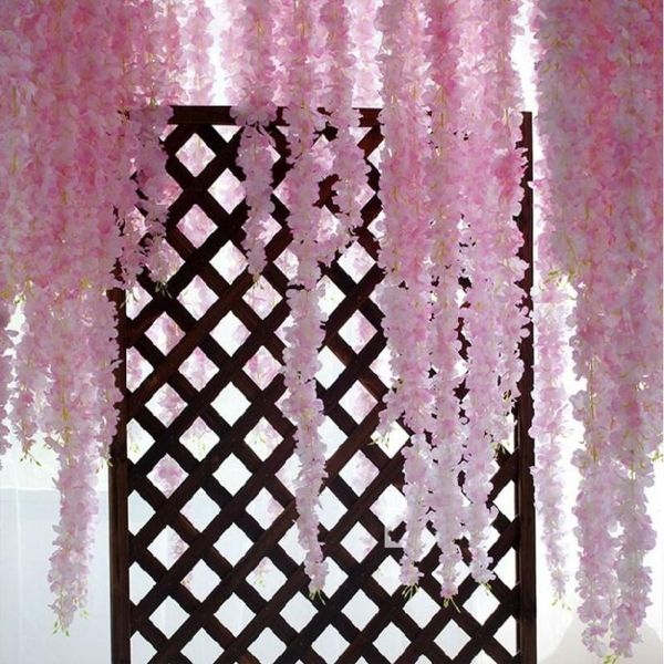 60cm artificial wisteria vine hydrangea flower rattan for home hanging ornaments wedding centerpieces decoration 50pcs/lot decorative flower
60cm artificial wisteria vine hydrangea flower rattan for home hanging ornaments wedding centerpieces decoration 50pcs/lot decorative flower