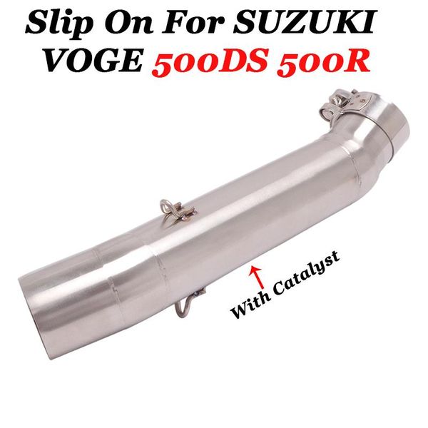 motorcycle exhaust system slip on for voge 500ds 500r lx500ds lx500-a escape modified middle tube connect mid link pipe with catalyst
motorcycle exhaust system slip on for voge 500ds 500r lx500ds lx500-a escape modified middle tube connect mid link pipe with catalyst