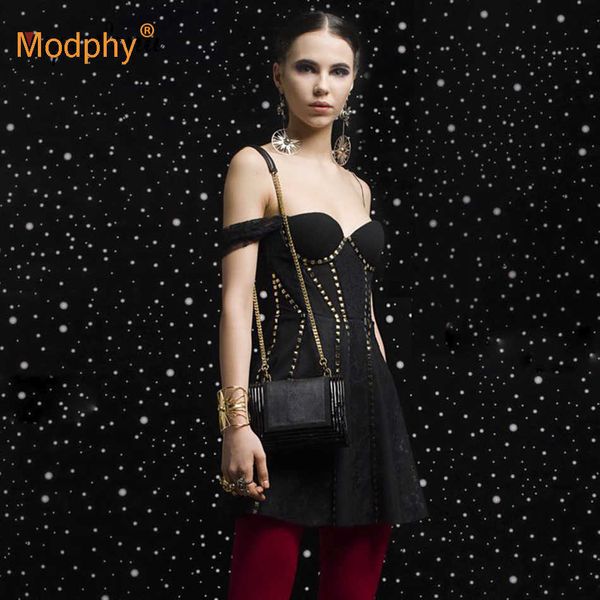 autumn black bodycon bandage dress strapless short sleeve lace stitching rivet celebrity party mini vestidos 210527, Black;gray
autumn black bodycon bandage dress strapless short sleeve lace stitching rivet celebrity party mini vestidos 210527, Black;gray