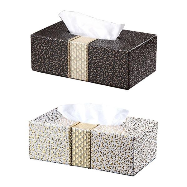 tissue boxes & napkins 2pcs car home rectangle shaped box household living room desknapkin holder - black+gold white+gold
tissue boxes & napkins 2pcs car home rectangle shaped box household living room desknapkin holder - black+gold white+gold
