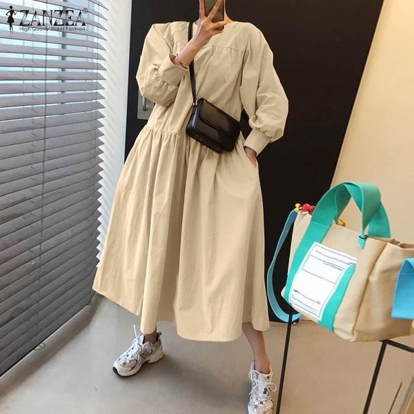 casual dresses autumn solid robe femme women midi calf dress baggy o neck sundresses female long sleeves patchwork vestidos s-5xl, Black;gray
casual dresses autumn solid robe femme women midi calf dress baggy o neck sundresses female long sleeves patchwork vestidos s-5xl, Black;gray