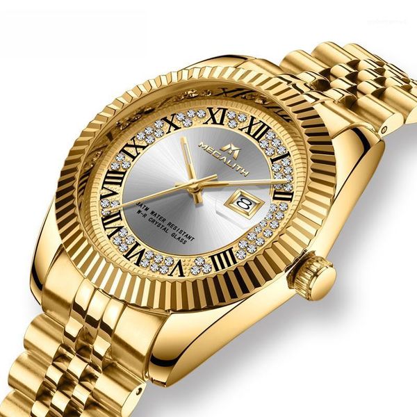wristwatches megalith watches men waterproof analogue date wrist watch gold case business quartz clocks relogio masculino, Slivery;brown
wristwatches megalith watches men waterproof analogue date wrist watch gold case business quartz clocks relogio masculino, Slivery;brown