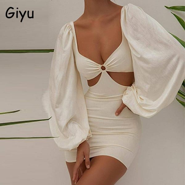 casual dresses giyu summer autumn bodycon dress women 2021 elegant long lantern sleeve mini feminine clothes hollow out party robe, Black;gray
casual dresses giyu summer autumn bodycon dress women 2021 elegant long lantern sleeve mini feminine clothes hollow out party robe, Black;gray
