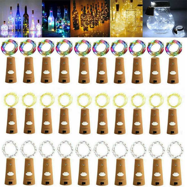 5/10pcs garland wine bottle fairy string lights 20