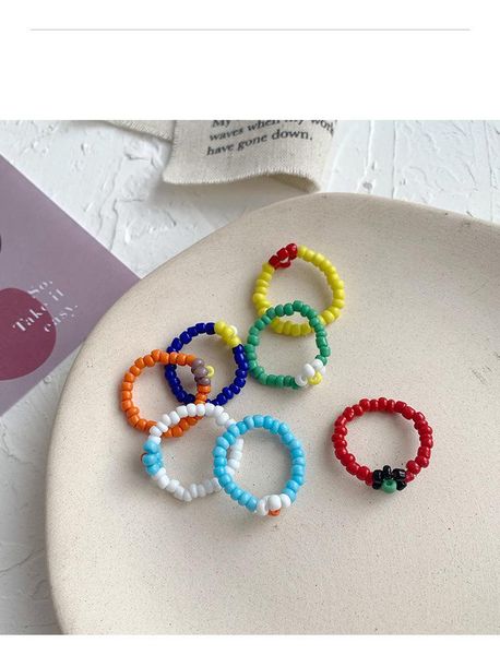 korean small flower rings female ins beaded fun hand-woven jewelry for girls gifts wedding, Slivery;golden
korean small flower rings female ins beaded fun hand-woven jewelry for girls gifts wedding, Slivery;golden