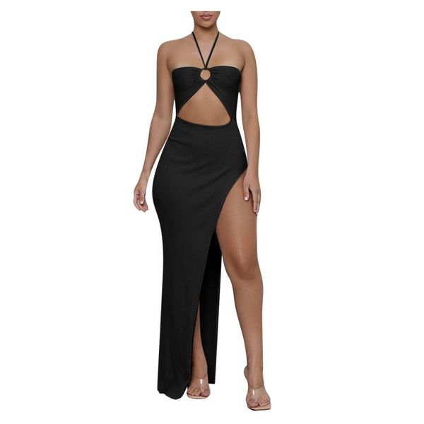 casual dresses women's summer sleeveless spaghetti strap backless high split long sundress vestidos club dress, Black;gray
casual dresses women's summer sleeveless spaghetti strap backless high split long sundress vestidos club dress, Black;gray