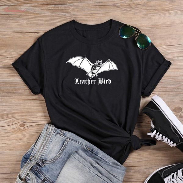 women's t-shirt leather bird goth bat funny 100% cotton grunge graphic fashion quote hipster casual street style tshirt tee, White
women's t-shirt leather bird goth bat funny 100% cotton grunge graphic fashion quote hipster casual street style tshirt tee, White