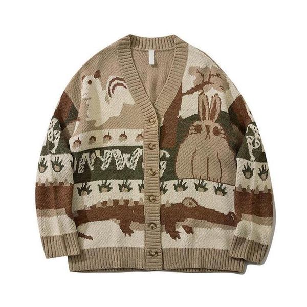 men's sweaters oversized vintage cardigan japanese harajuku cartoon hop knitted streetwear sweater loose hip n5y3, White;black
men's sweaters oversized vintage cardigan japanese harajuku cartoon hop knitted streetwear sweater loose hip n5y3, White;black