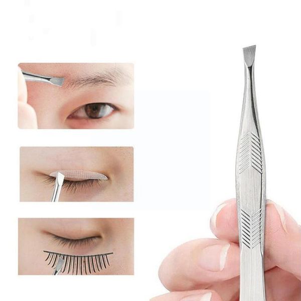 eyebrow tools & stencils hair removal tweezers steel slanted makeup beauty point tip leg tool face body silver t7c0
eyebrow tools & stencils hair removal tweezers steel slanted makeup beauty point tip leg tool face body silver t7c0