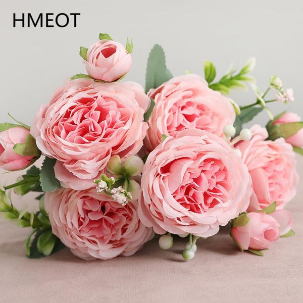 decorative flowers & wreaths 5 heads persia roses artificial flower bouquet rose pink silk peony fake for home wedding decoration indoor
decorative flowers & wreaths 5 heads persia roses artificial flower bouquet rose pink silk peony fake for home wedding decoration indoor