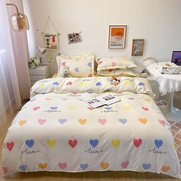 bedding sets colorful heart printed duvet cover set with bed linen pillowcase adults kids home textile cartoon pattern cove
bedding sets colorful heart printed duvet cover set with bed linen pillowcase adults kids home textile cartoon pattern cove