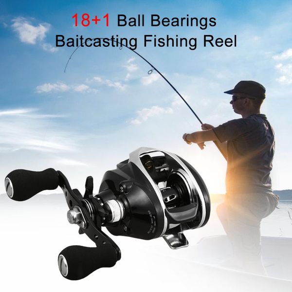 18+1 ball bearings baitcasting fishing reel with 7.2:1 gear ratio 12.1lbs max drag carp bait casting reels
18+1 ball bearings baitcasting fishing reel with 7.2:1 gear ratio 12.1lbs max drag carp bait casting reels