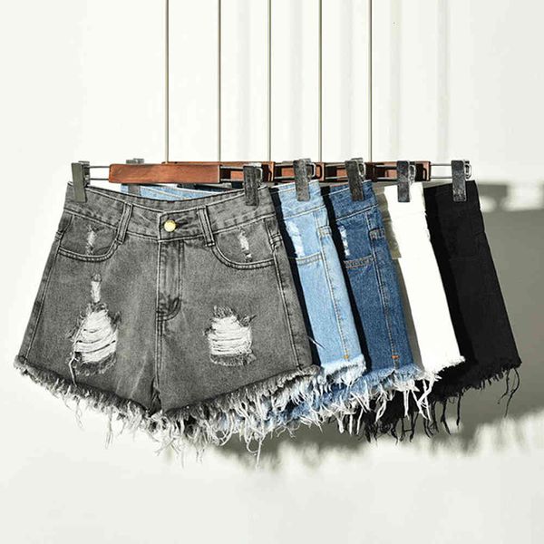women's shorts 2021 arrival of casual summer denim female high-waisted waistband shorts plus size s-5xl short pants, White;black
women's shorts 2021 arrival of casual summer denim female high-waisted waistband shorts plus size s-5xl short pants, White;black