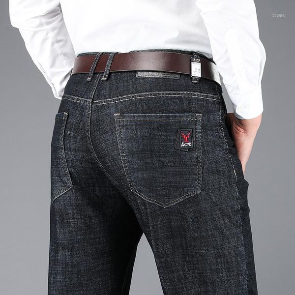 men's jeans black heren pants baggy slim fit trousers denim pantalones soft luxury business casual, Blue
men's jeans black heren pants baggy slim fit trousers denim pantalones soft luxury business casual, Blue