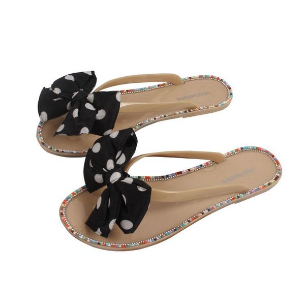 slippers female summer bow women flat sandals comfortable woman shoes flip flops indoor home beach non-slip wave point lady shoe, Black
slippers female summer bow women flat sandals comfortable woman shoes flip flops indoor home beach non-slip wave point lady shoe, Black