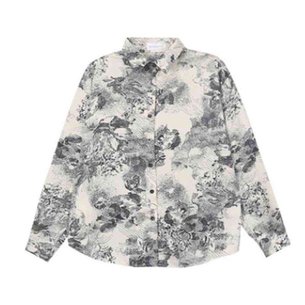women blouse chiffon design ink painting printing turn-down collar long sleeve shirt loose clothing b3061 210514, White
women blouse chiffon design ink painting printing turn-down collar long sleeve shirt loose clothing b3061 210514, White