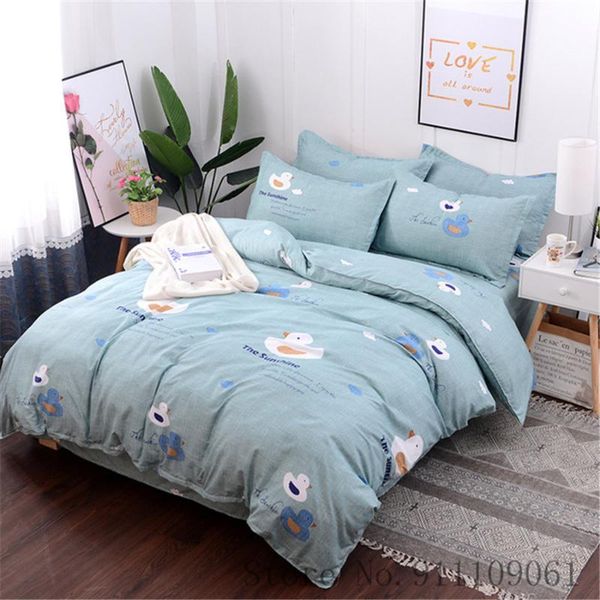 bedding sets home textile duvet cover bed sheet pillowcase children set blue duck cartoon pattern twin single size bedclothes
bedding sets home textile duvet cover bed sheet pillowcase children set blue duck cartoon pattern twin single size bedclothes