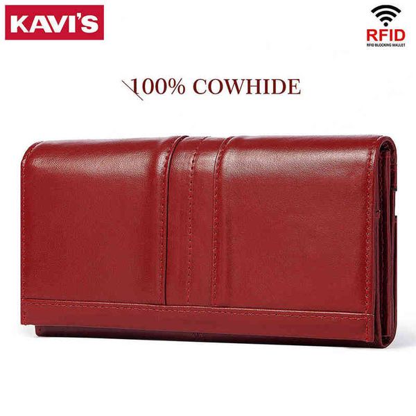 kavis genuine leather women long purse female clutches money wallets handbag handy passport walet for cell phone card holder 211214, Red;black
kavis genuine leather women long purse female clutches money wallets handbag handy passport walet for cell phone card holder 211214, Red;black