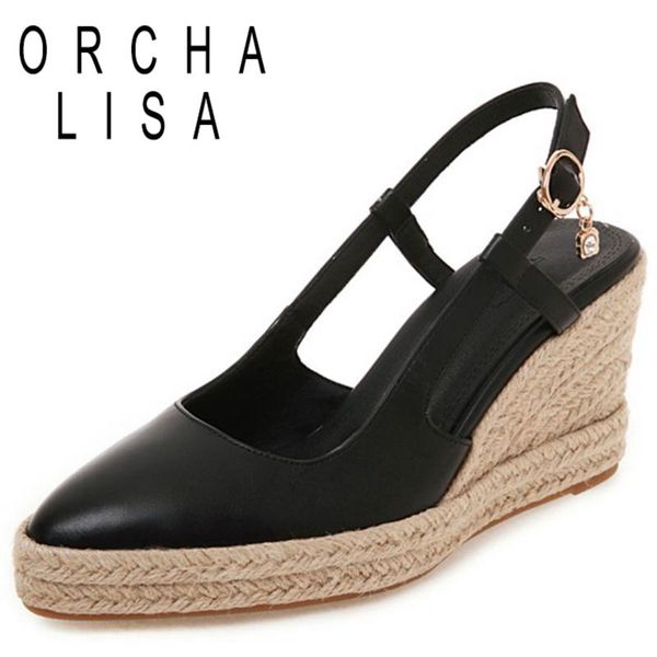 2021 fisherman espadrilles sandals slingbacks buckle strap rattan wedges pointed toe 8cm size 32-44 white beige a4175, Black
2021 fisherman espadrilles sandals slingbacks buckle strap rattan wedges pointed toe 8cm size 32-44 white beige a4175, Black