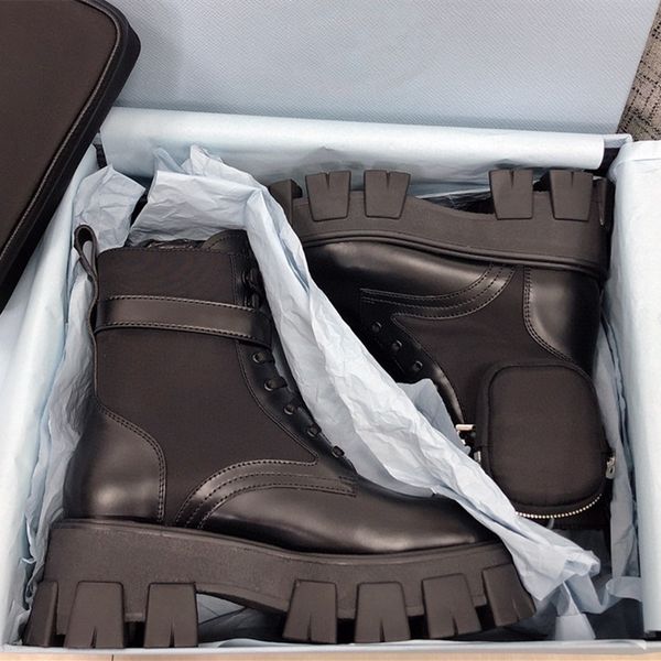 pocket wallet short boots thick-soled increased muffin women's booties leather british gear bottom martin boots, Black
pocket wallet short boots thick-soled increased muffin women's booties leather british gear bottom martin boots, Black