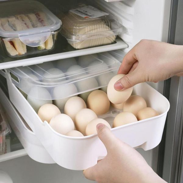 storage bottles & jars 24 grids refrigerator food containers kitchen drawer type egg organizer crisper breathable single layer box rack with
storage bottles & jars 24 grids refrigerator food containers kitchen drawer type egg organizer crisper breathable single layer box rack with